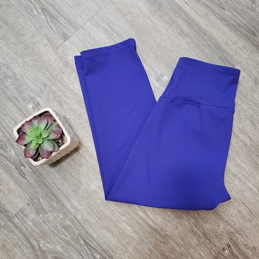 Old Navy * Cobalt Blue Go Dry Crop Leggings Sz M